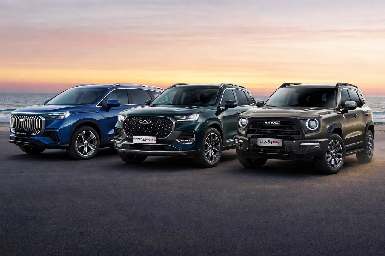 Сравнение китайских автомобилей Chery, Haval, Geely, Exeed